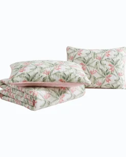 Tommy Bahama Acapulco Palms Reversible 2-Piece Twin Quilt Set Green Outlet
