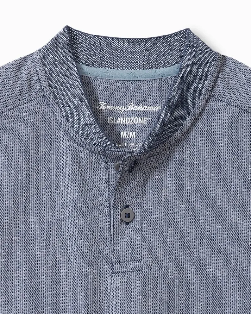 Tommy Bahama Alki Point Short-Sleeve IslandZone® Henley Eclipse Sale