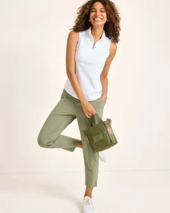 Tommy Bahama Aloha Collection Paumalu Crossbody Bag Olive Hot