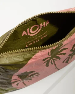Tommy Bahama Aloha Collection Paumalu Small Pouch Olive New