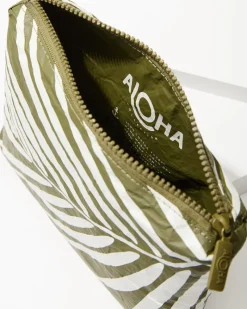 Tommy Bahama Aloha Collection Shade Small Pouch Creme/Olive Sale