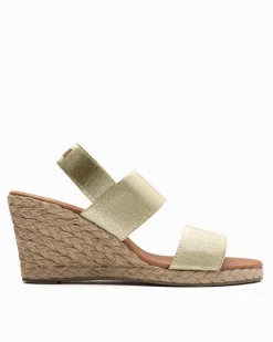 Tommy Bahama André Assous Allison Wedges Platinum New