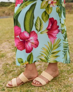 Tommy Bahama André Assous Narice Raffia Featherweights™ Sandals Beige Discount