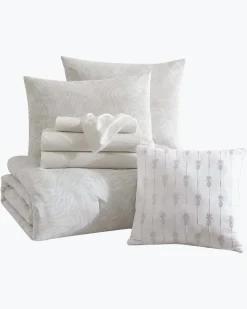 Tommy Bahama Art Of Palms 8-Piece Queen Bed Set Beige Sale