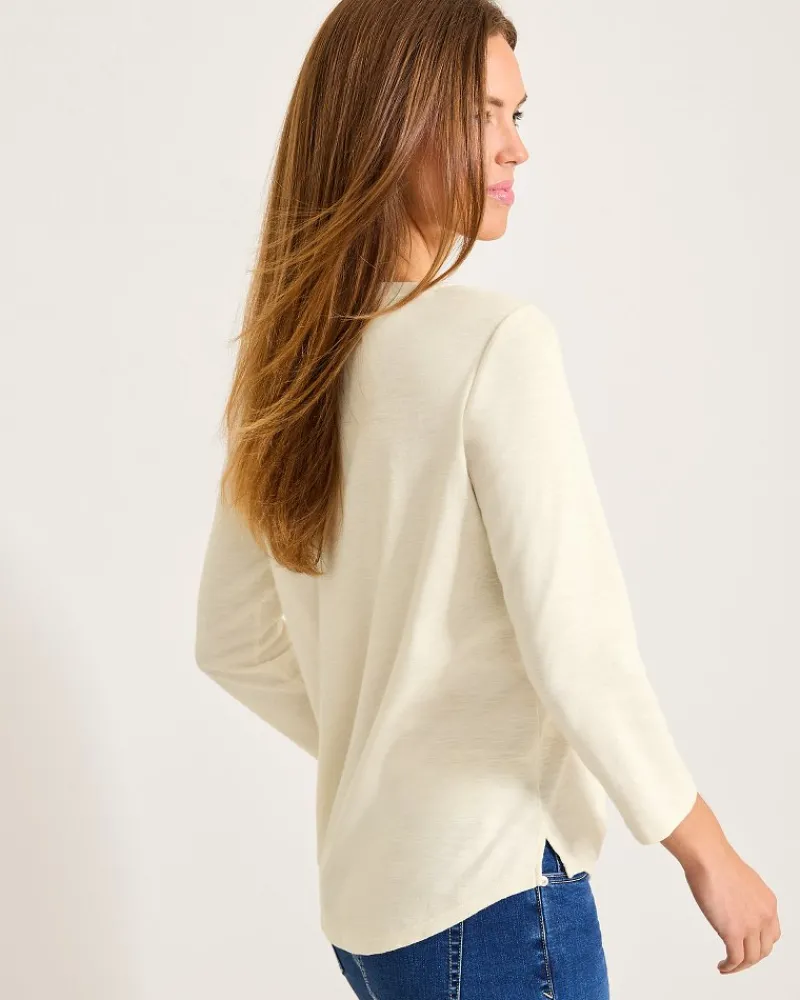 Tommy Bahama Ashby Isles Flora Amora 3/4-Sleeve T-Shirt Coconut Best