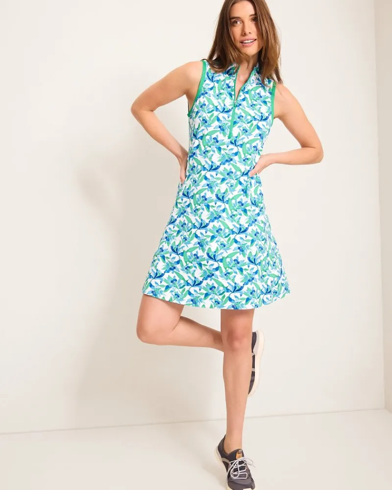 Tommy Bahama Aubrey Seaside Brights IslandZone® Dress White Hot