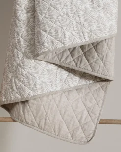 Tommy Bahama Bahama Fronds Reversible 3-Piece Full/Queen Quilt Set Brown Outlet