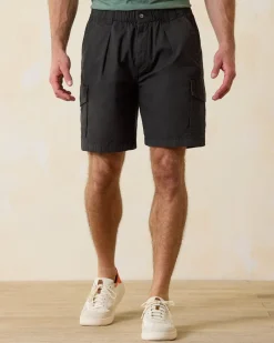 Tommy Bahama Bahama Survivor 8-inch Elastic-Waist Shorts Black Best