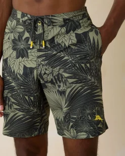 Tommy Bahama Baja Santiago Palms 9-Inch Boardshorts Black Discount