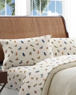 Tommy Bahama Beach Chairs Sheet Set, Queen Multicolor Clearance