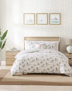 Tommy Bahama Beach Club 3-Piece King Comforter Set Grey