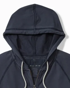 Tommy Bahama Ben & Terry Full-Zip Sweatshirt Ocean Deep Discount