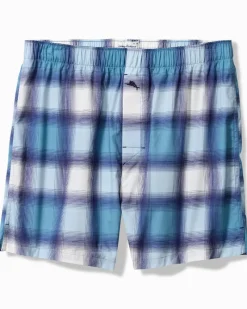Tommy Bahama Big & Tall Woven Marlin Print Boxers Ancient Ivory