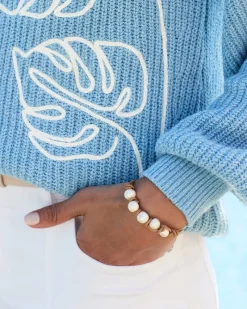 Tommy Bahama Breezy Beach Crew Sweater Infinity Pool Clearance