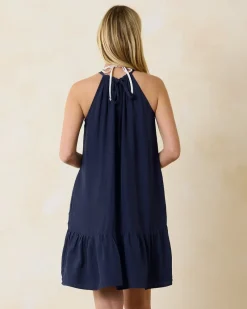 Tommy Bahama Calypso Crepe Coverup Dress Mare Navy