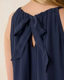 Tommy Bahama Calypso Crepe Coverup Dress Mare Navy