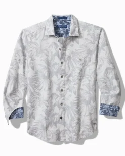 Tommy Bahama Canyon Beach Durango Palms Stretch Flannel Shirt Micro Chip Sale