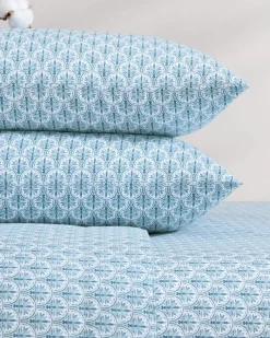 Tommy Bahama Coastal Batik 4-Piece King Sheet Set Blue Outlet