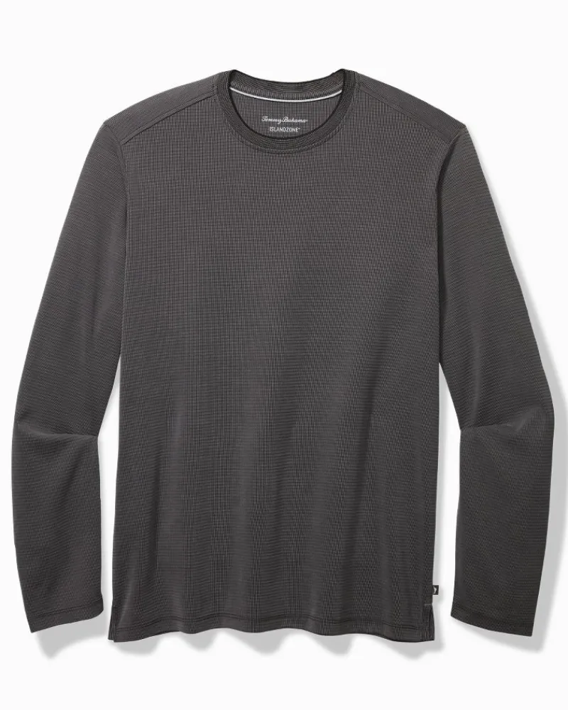 Tommy Bahama Coastal Crest IslandZone® Long-Sleeve T-Shirt Black Clearance
