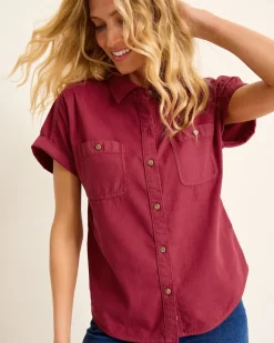 Tommy Bahama Coastal Twill Shirt Rhumba New