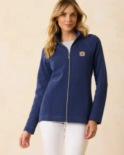 Tommy Bahama Collegiate Aruba Full-Zip Sweatshirt auburn Discount