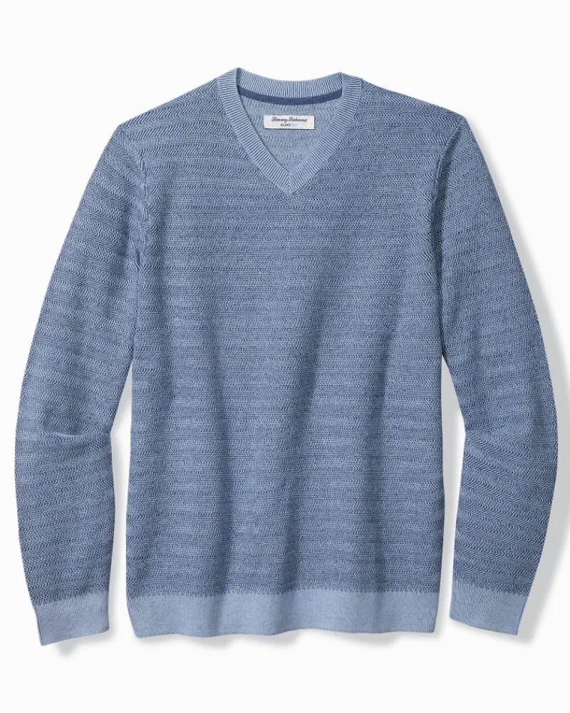 Tommy Bahama Coolside Course IslandZone® Sweater Buccaneer Blue Online