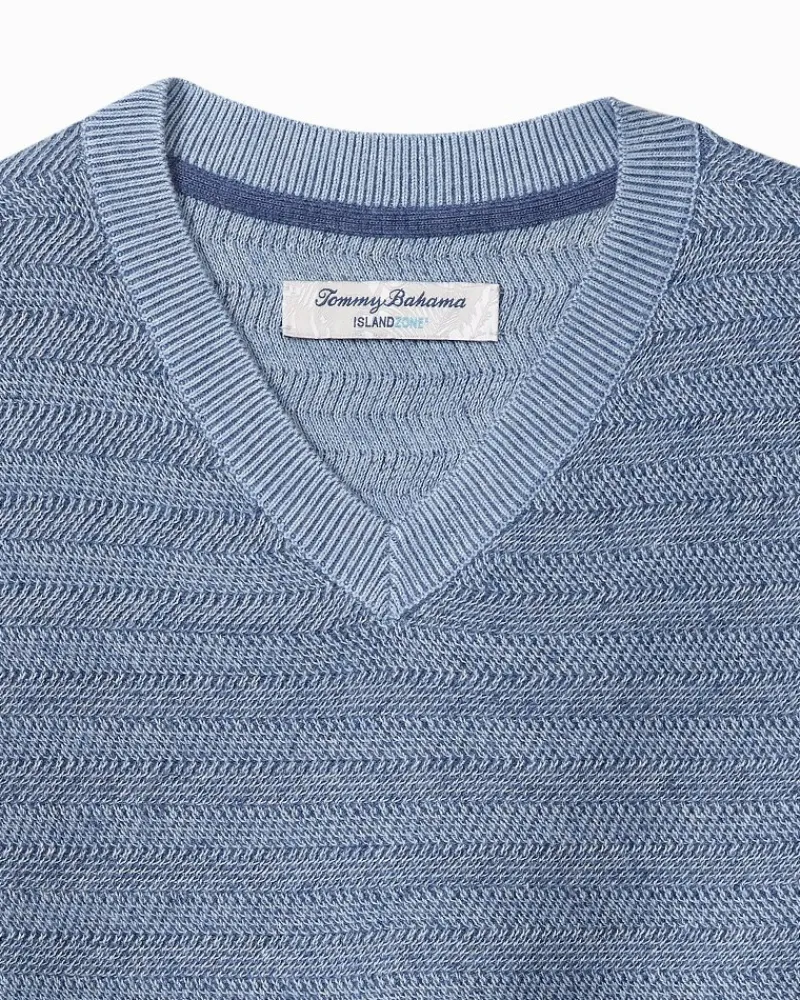 Tommy Bahama Coolside Course IslandZone® Sweater Buccaneer Blue Online