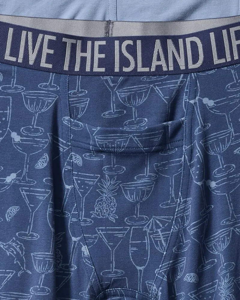 Tommy Bahama Cotton-Modal Boxer Briefs - 2-Pack Dark Denim