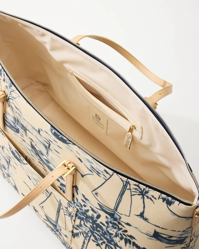 Tommy Bahama Voyager Duffel Bag Daise Seascape Sale