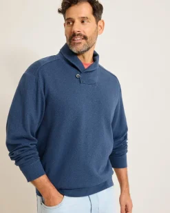 Tommy Bahama Deer Harbor Pullover Ocean Deep Discount