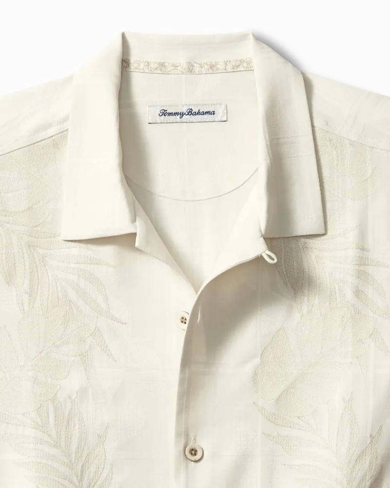 Tommy Bahama Del Palms Embroidered Silk Camp Shirt Continental