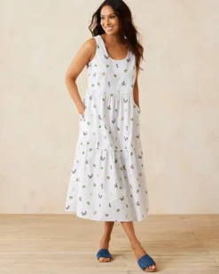 Tommy Bahama Disney Nova Wave Beach Cruiser Midi Dress White Best