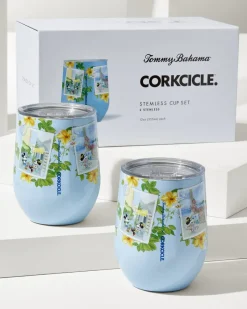 Tommy Bahama Disney x Corkcicle Stemless 12-oz. Wine Cups - Set of 2 Multicolor Hot