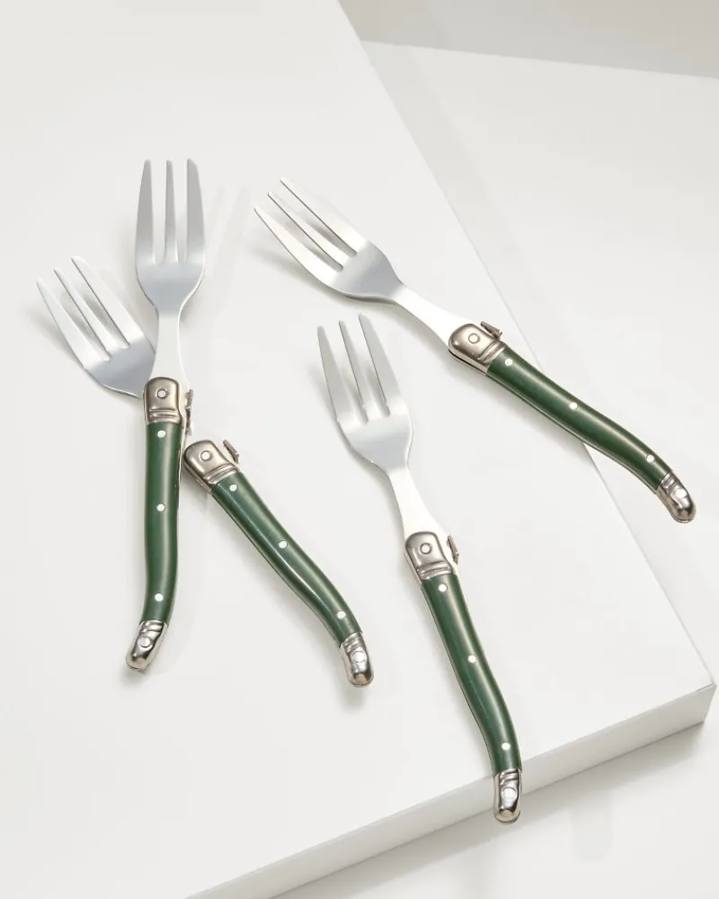 Tommy Bahama Eat, Drink & Be Merry Appetizer Fork Set Green Sale