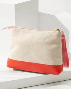 Tommy Bahama Embroidered Carina Wristlet Red Crab Hot