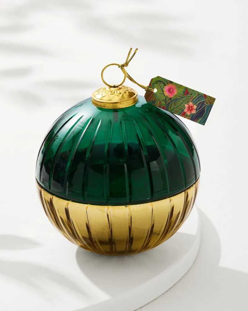 Tommy Bahama 8.5-oz. Etched Ornament Candle Evergreen Discount