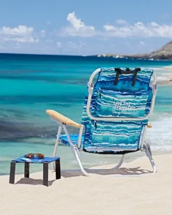 Tommy Bahama Fabric Folding Table Navy Discount