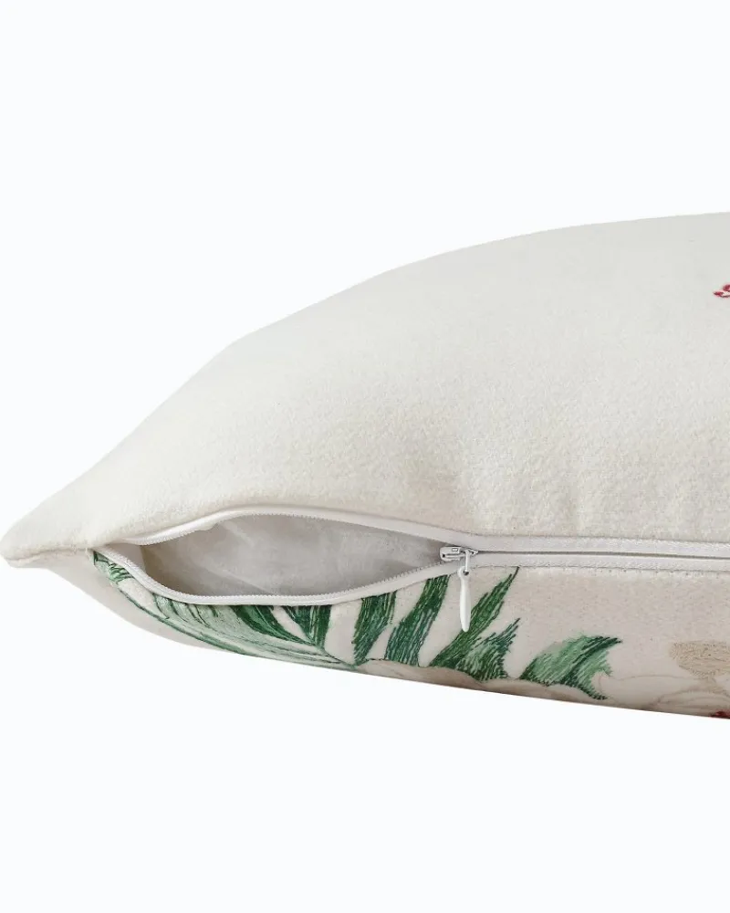 Tommy Bahama Festive Palms Velvet Embroidered Decorative Pillow Multicolor Online
