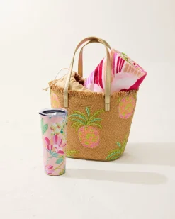 Tommy Bahama Flamingo Pineapple Beach Towel Pink Online