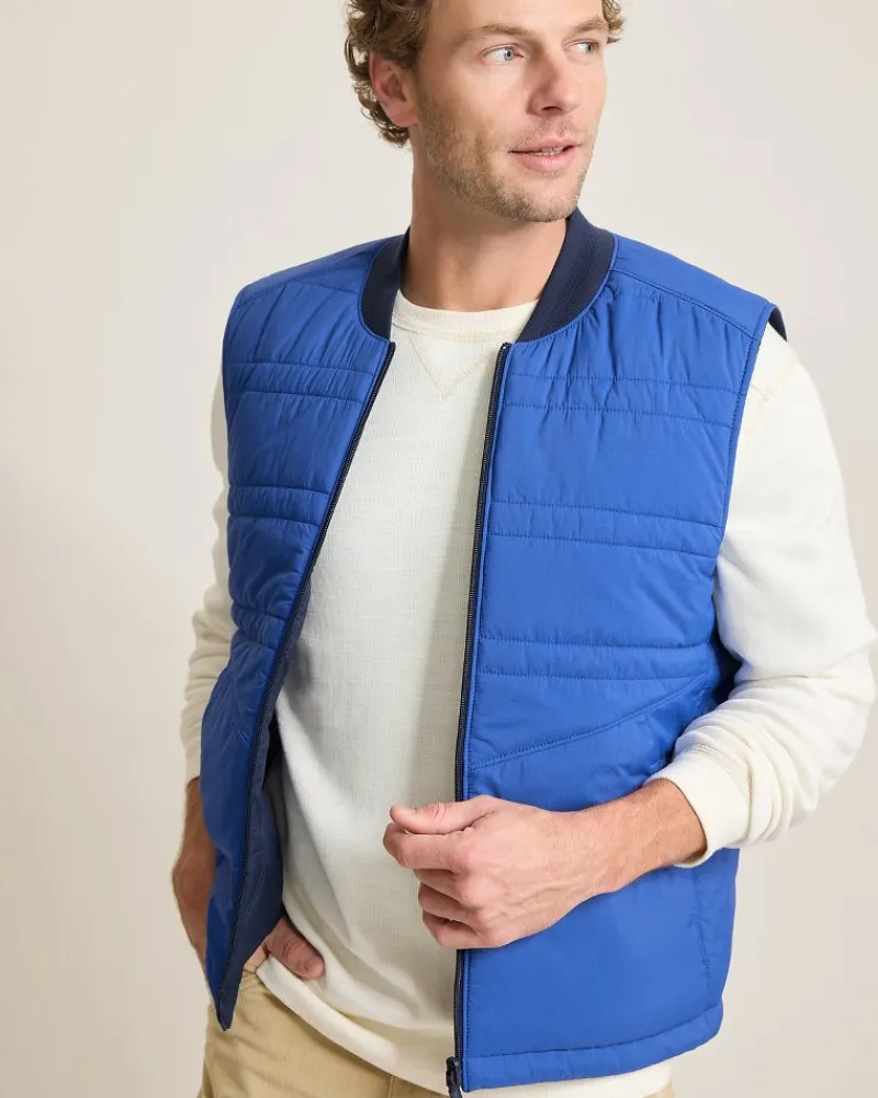 Tommy Bahama Fresno Flip Reversible Vest Ocean Deep Clearance