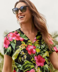 Tommy Bahama Good Fun Sunglasses by Maui Jim® Gloss Black Clearance