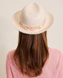 Tommy Bahama Gracetown Fedora Hat Natural