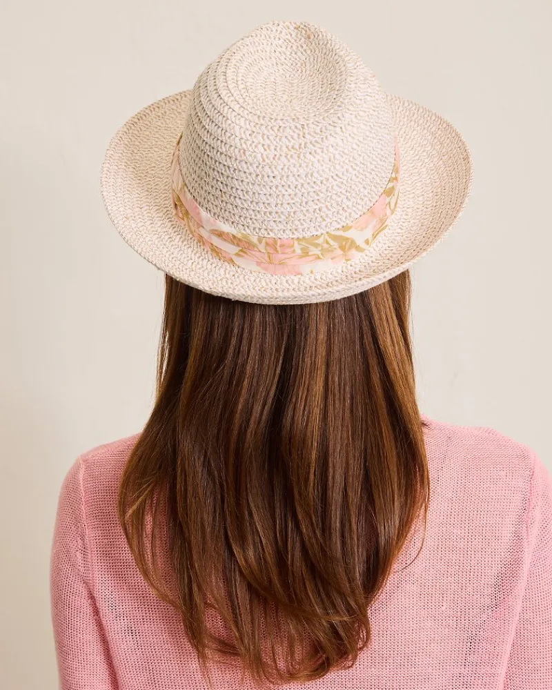Tommy Bahama Gracetown Fedora Hat Natural
