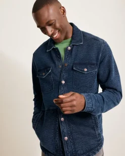 Tommy Bahama Paradise CPO Shirt Jacket Indigo New