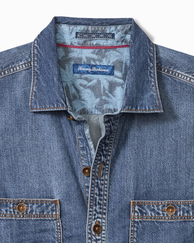 Tommy Bahama Indio Canyon Long-Sleeve Shirt Dark Indigo Online