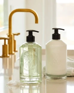 Tommy Bahama Glass Hand Soap & Lotion Set Island Blend Clearance