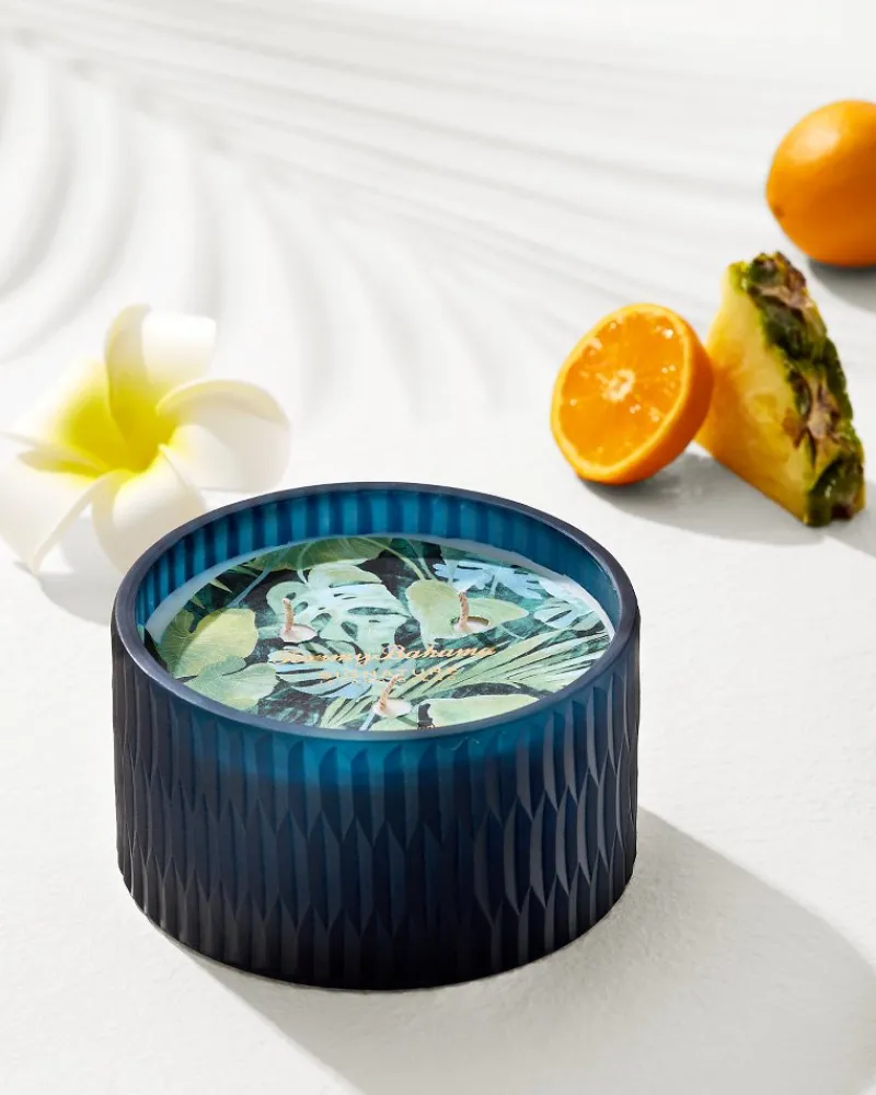 Tommy Bahama 11.3-oz. Cut Glass 3-Wick Candle Island Blend Best