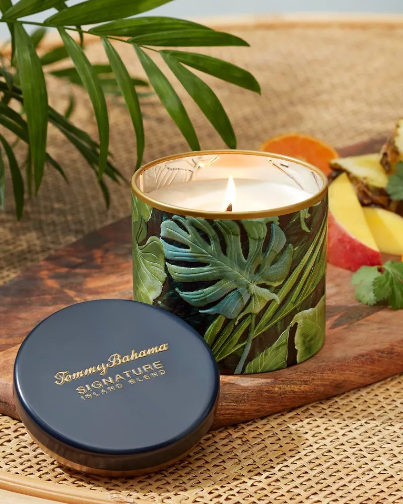 Tommy Bahama 10.6-oz Villa Fronds Candle Tin Island Blend New