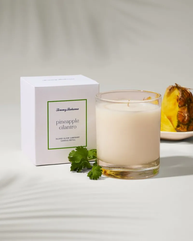 Tommy Bahama Island Glow Luminary Candle Refill - Pineapple Cilantro Hot