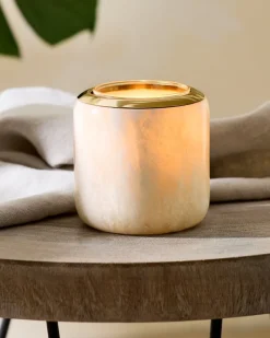 Tommy Bahama Island Glow Luminary Vessel Natural/Gold Hot